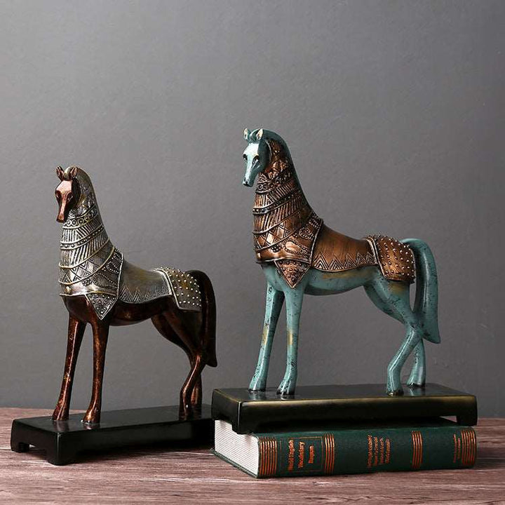 Bronze War Horse Décor