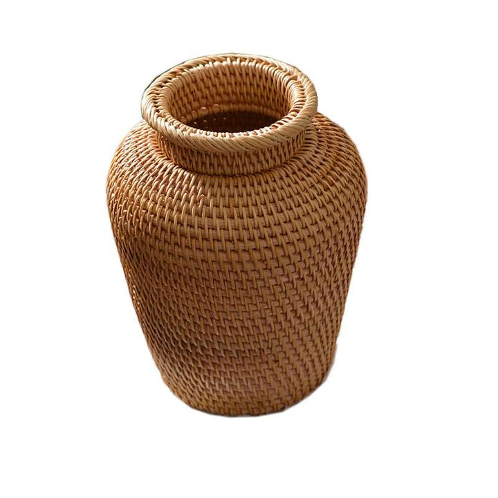 Woven Rattan Table Vase