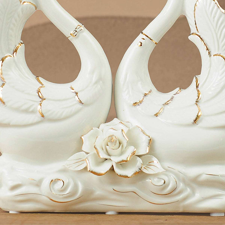 Ceramic Swan Ornaments