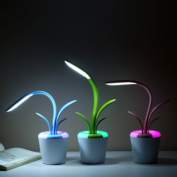 Modern USB LED Desk Lamp: Soft Glow for Home & Office