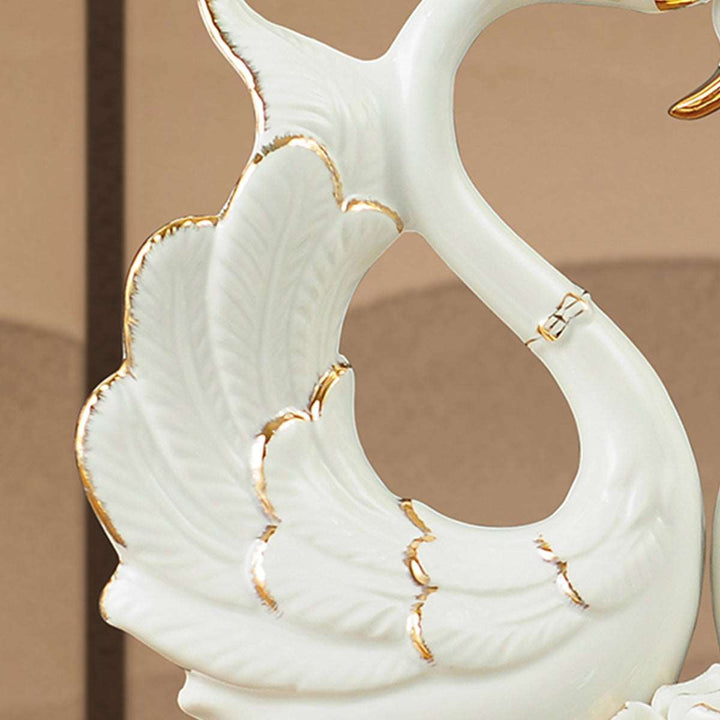 Ceramic Swan Ornaments