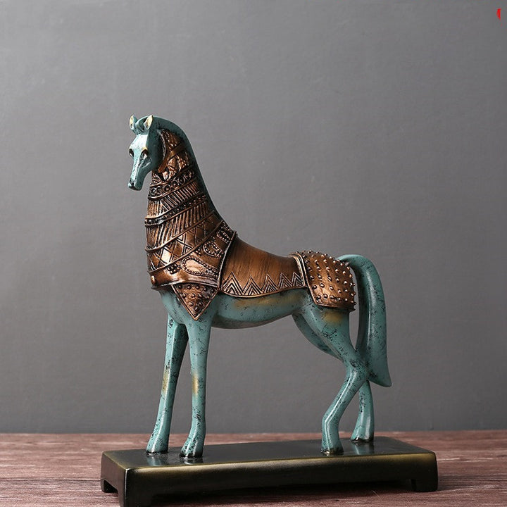 Bronze War Horse Décor