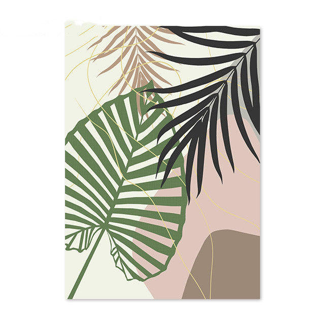 Tropical Leaf Canvas Art